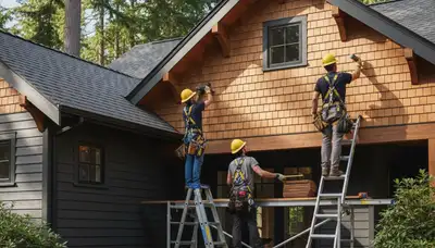 Vinyl siding service in Seattle, WA for a residential home exterior upgrade