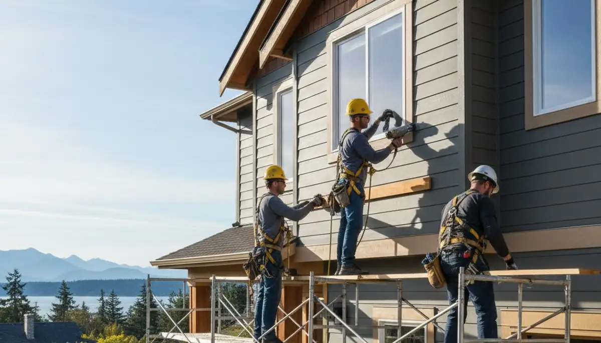 Seattle, WA vinyl siding installation for a home exterior by a professional siding contractor