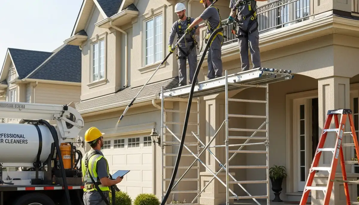 Seattle gutter cleaning service for a home exterior in Seattle, WA, by FX Remodeling & Exteriors