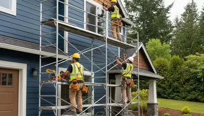 Seattle, WA vinyl siding installation for a home exterior by a professional siding contractor