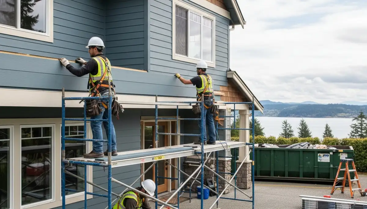 Seattle, WA vinyl siding installation for a local home exterior by a professional siding contractor