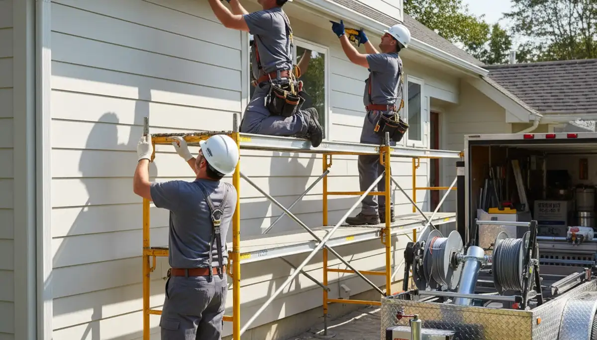 Seattle seamless gutter installation by FX Remodeling & Exteriors for home rain protection