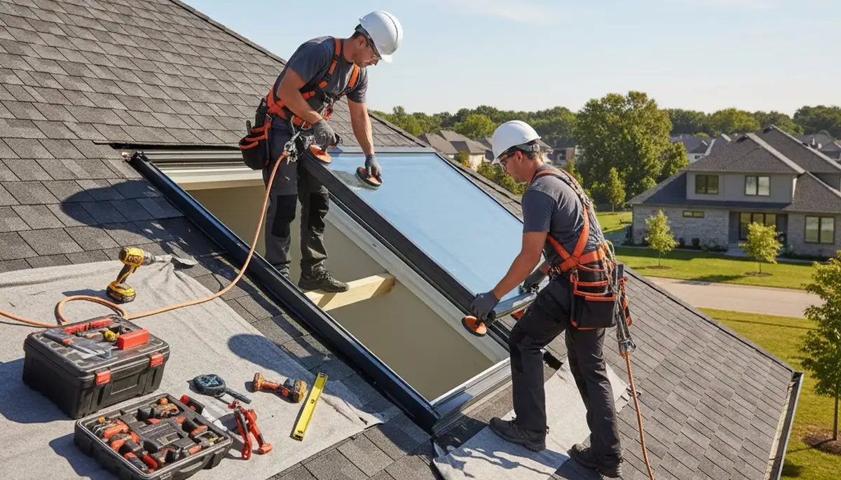 Seattle, WA skylight installation by FX Remodeling & Exteriors on a home roof