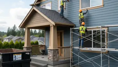 Seattle, WA siding contractor showcasing vinyl siding installation for residential exterior improvement
