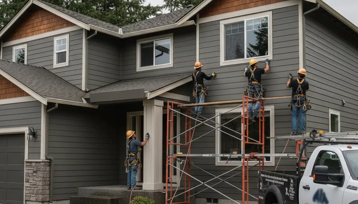Vinyl siding installation in Seattle, WA for a residential home exterior